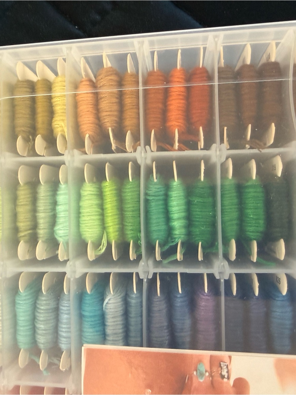 Assorted Green and Blue Embroidery Floss Collection - Multi-Pack